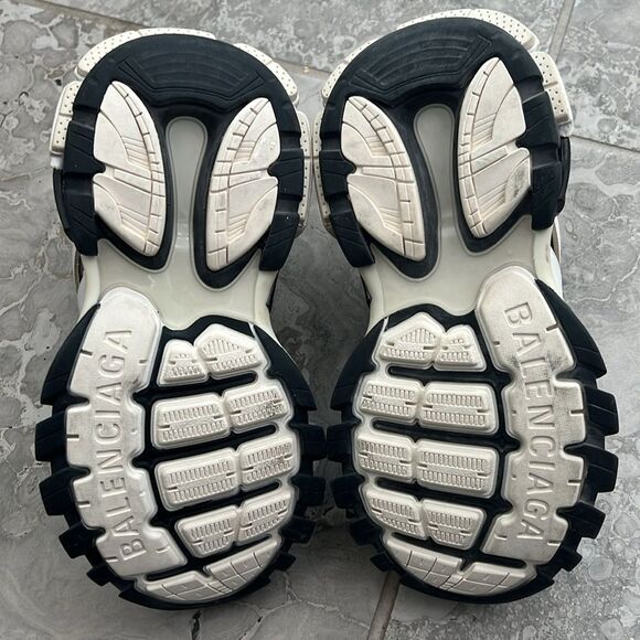 Balenciaga Track Sneakers, White/Black, Extra Shoe Laces, Size, EU34 US4 - Picture 8 of 16